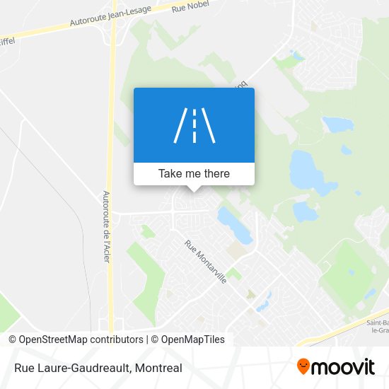 Rue Laure-Gaudreault map
