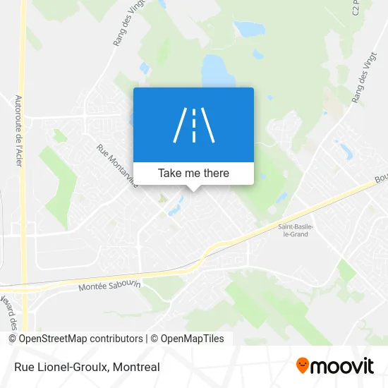 Rue Lionel-Groulx map