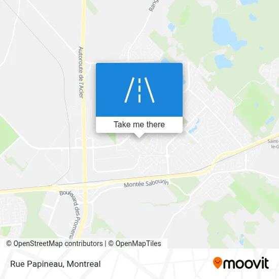 Rue Papineau map