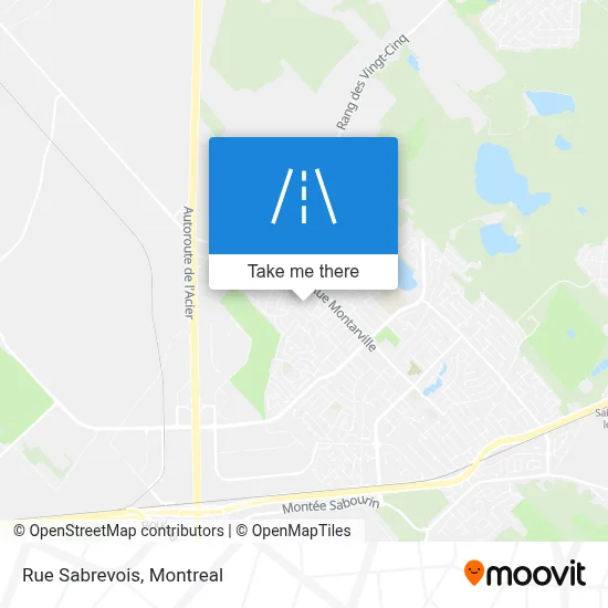 Rue Sabrevois map
