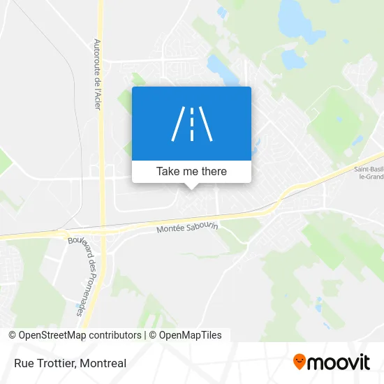 Rue Trottier map