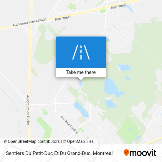 Sentiers Du Petit-Duc Et Du Grand-Duc map