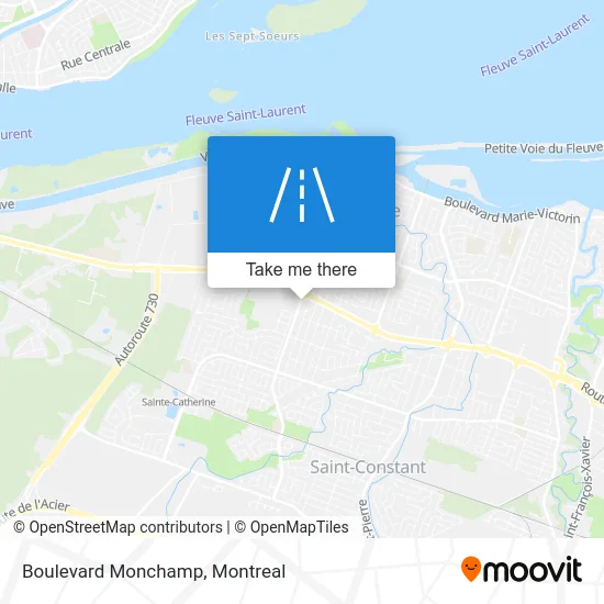 Boulevard Monchamp map