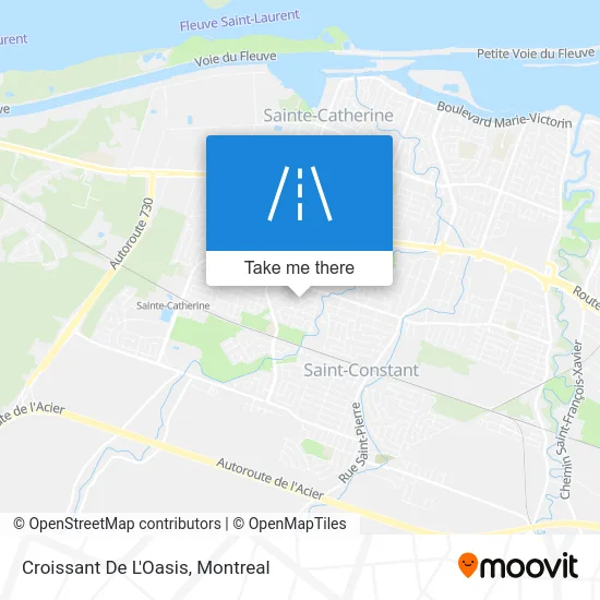 Croissant De L'Oasis map