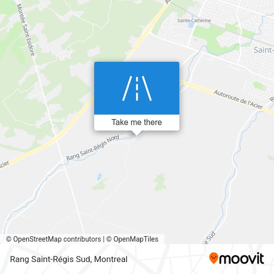 Rang Saint-Régis Sud map