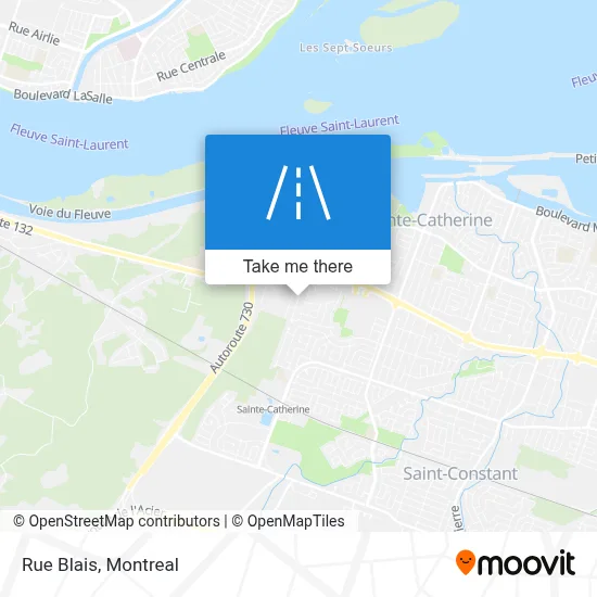Rue Blais map