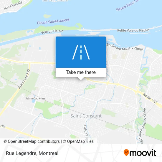 Rue Legendre map