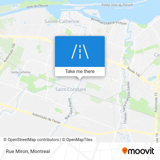 Rue Miron map