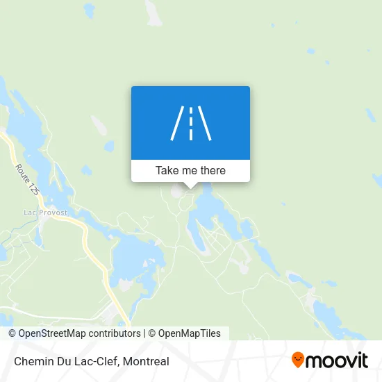 Chemin Du Lac-Clef map