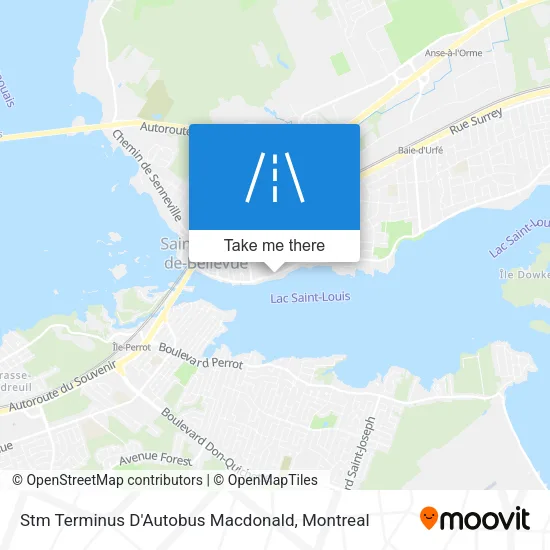 Stm Terminus D'Autobus Macdonald map