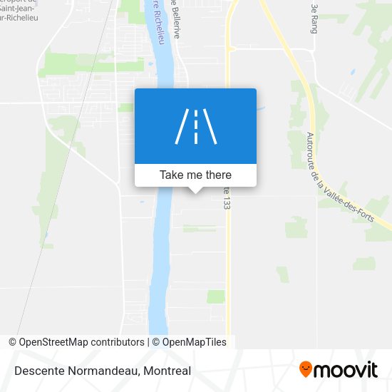 Descente Normandeau map