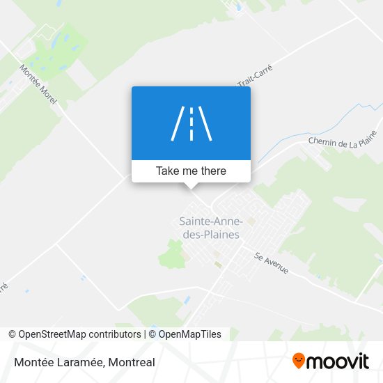 Montée Laramée map