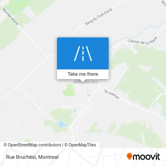 Rue Bruchési map