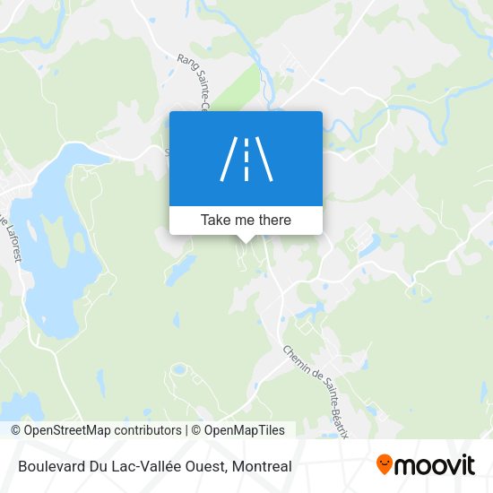 Boulevard Du Lac-Vallée Ouest map