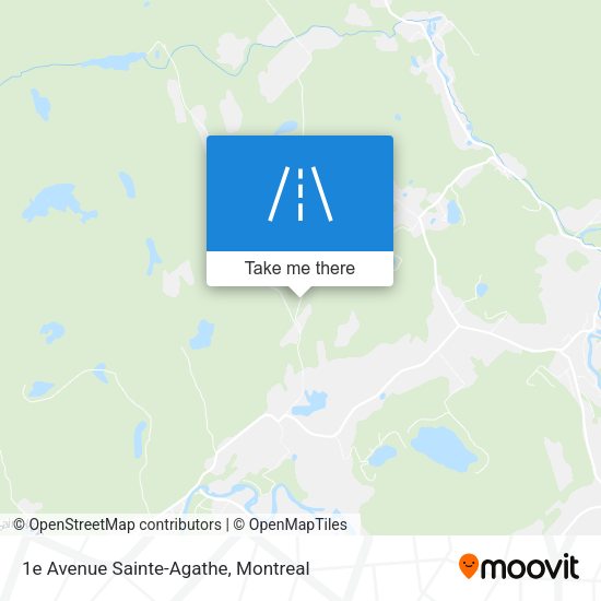 1e Avenue Sainte-Agathe map