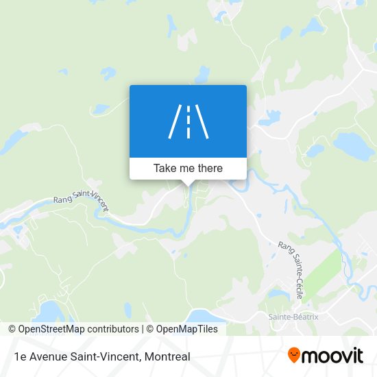 1e Avenue Saint-Vincent map