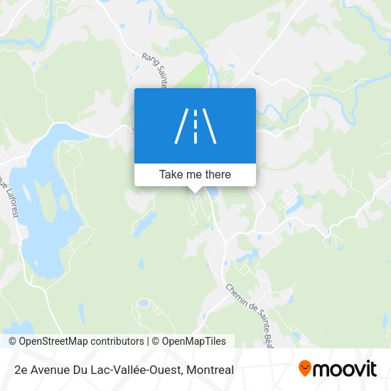 2e Avenue Du Lac-Vallée-Ouest map