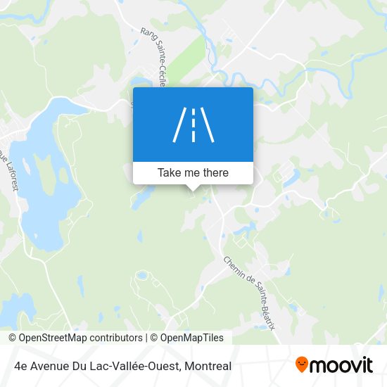 4e Avenue Du Lac-Vallée-Ouest map