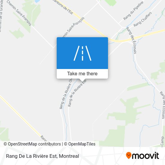 Rang De La Rivière Est map