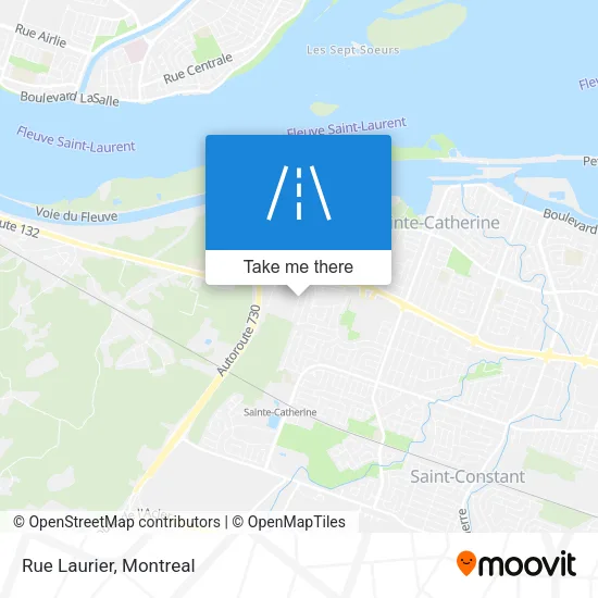 Rue Laurier map