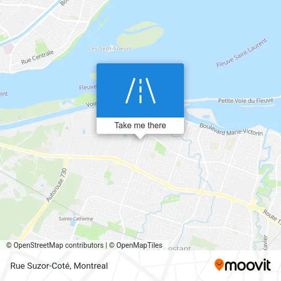 Rue Suzor-Coté map