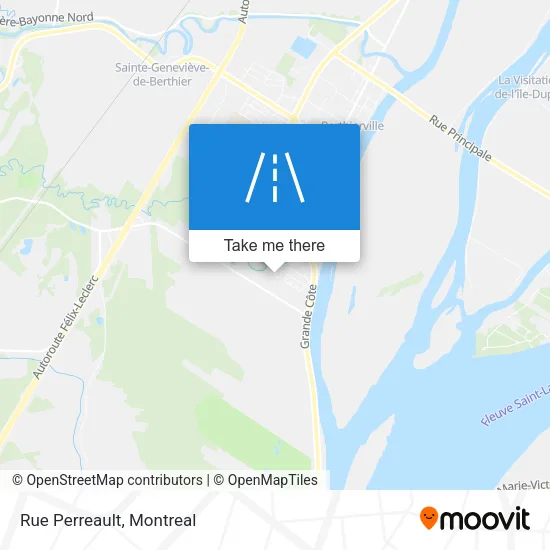 Rue Perreault map