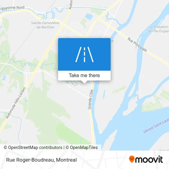 Rue Roger-Boudreau map