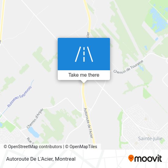 Autoroute De L'Acier map