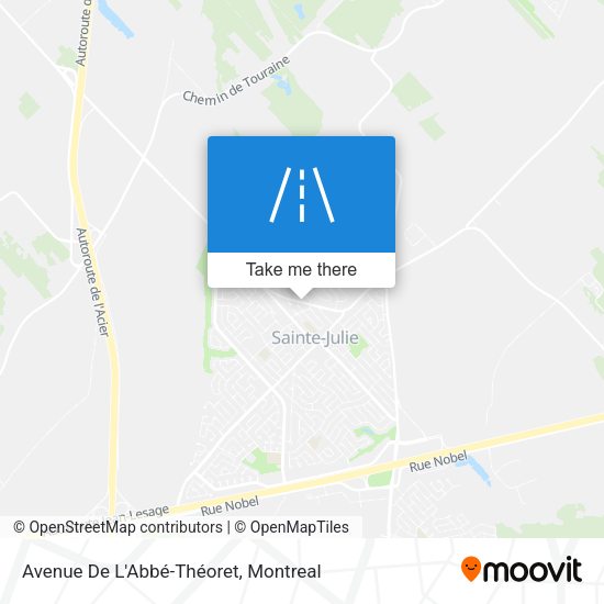 Avenue De L'Abbé-Théoret map