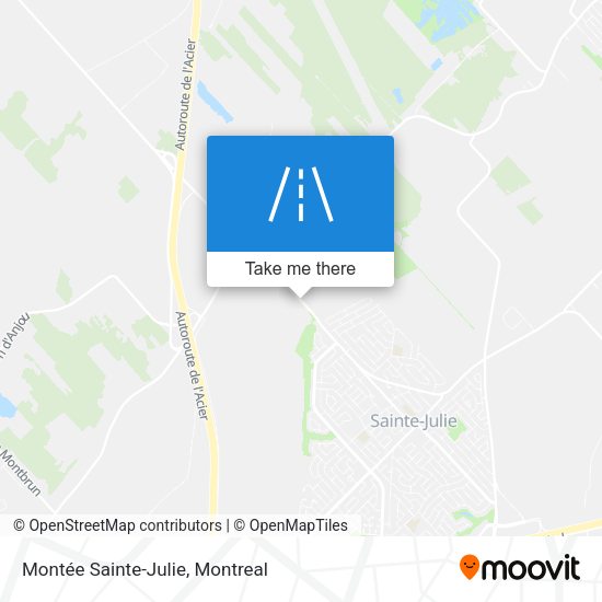 Montée Sainte-Julie map