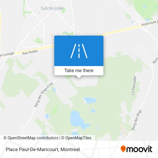 Place Paul-De-Maricourt map