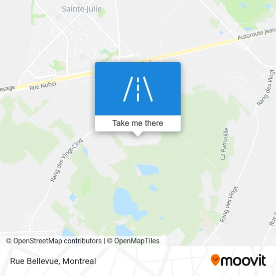 Rue Bellevue map