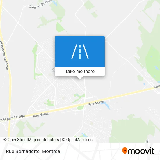 Rue Bernadette map