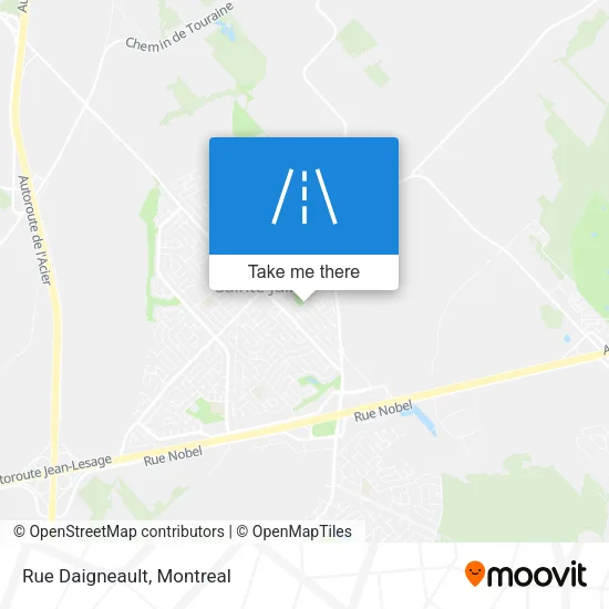 Rue Daigneault map