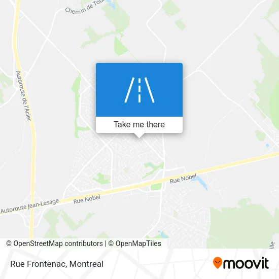 Rue Frontenac map