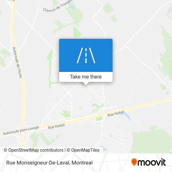 Rue Monseigneur-De-Laval map