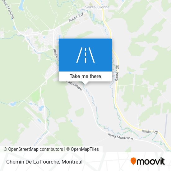 Chemin De La Fourche map