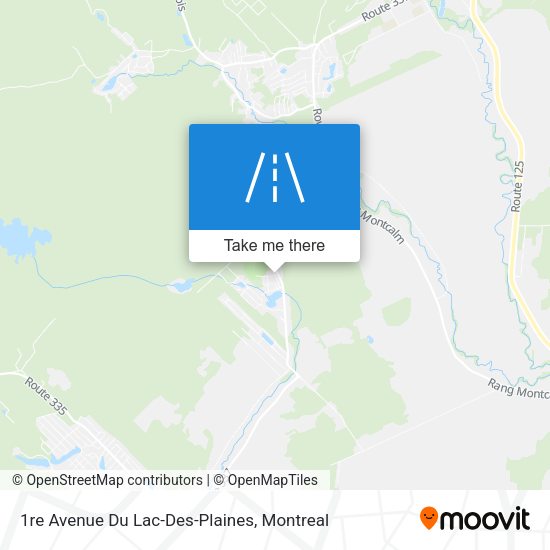 1re Avenue Du Lac-Des-Plaines map