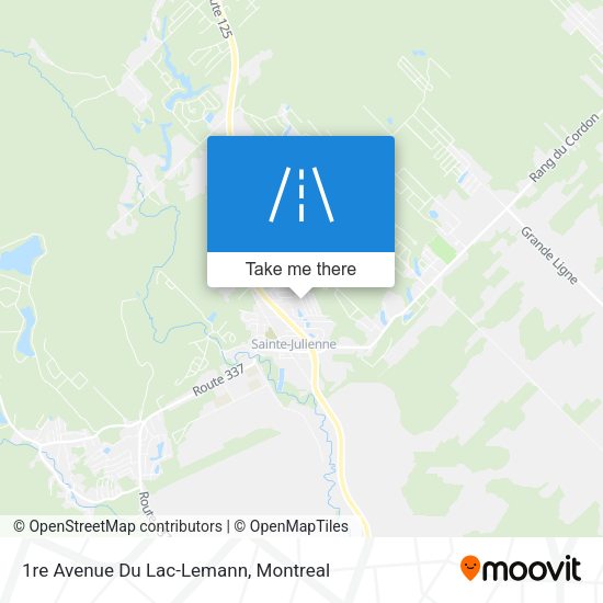 1re Avenue Du Lac-Lemann map