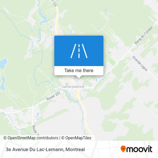3e Avenue Du Lac-Lemann map