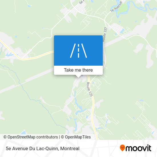 5e Avenue Du Lac-Quinn map