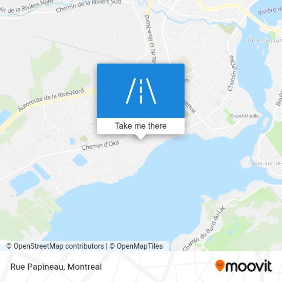 Rue Papineau map