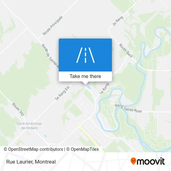 Rue Laurier map