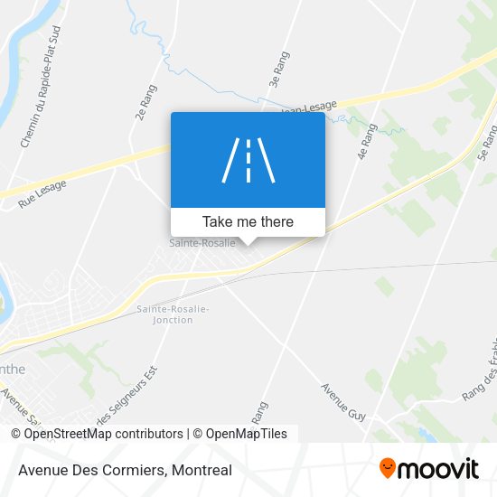 Avenue Des Cormiers map