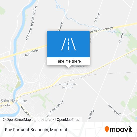 Rue Fortunat-Beaudoin map