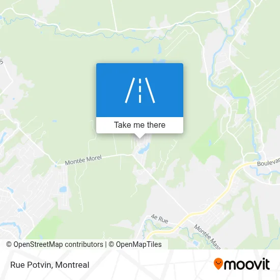 Rue Potvin map