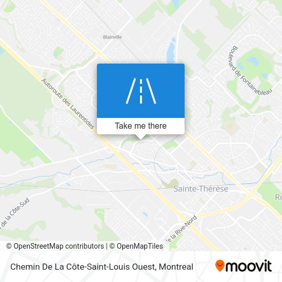 Chemin De La Côte-Saint-Louis Ouest map