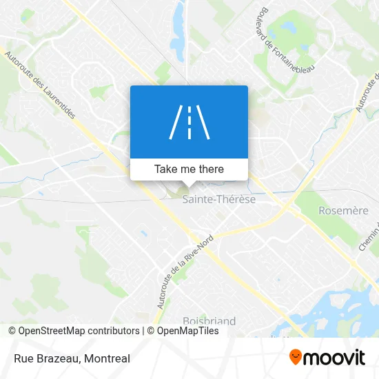 Rue Brazeau map