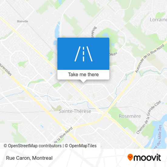 Rue Caron map
