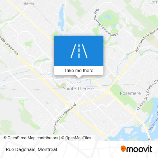 Rue Dagenais map